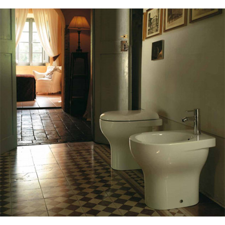 Sanitari bagno bidet a terra, Grace Globo, ceramica bianca