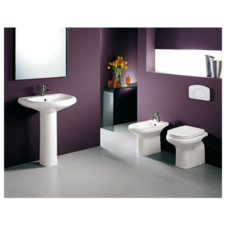 Sanitari bagno bidet a terra, Orient, ceramica bianca