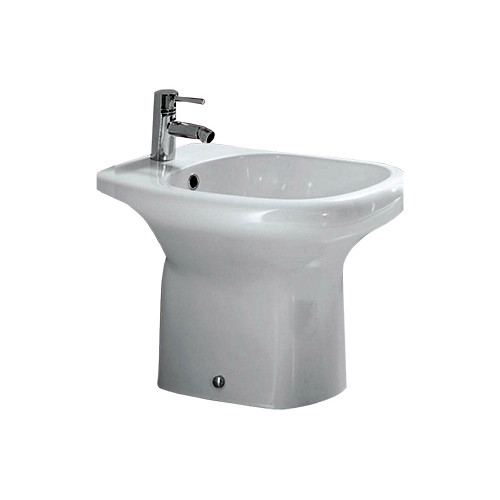 Sanitari bagno bidet a terra, Orient, ceramica bianca