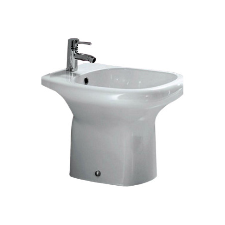 Sanitari bagno bidet a terra, Orient, ceramica bianca