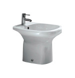 Sanitari bagno bidet a terra, Orient, ceramica bianca