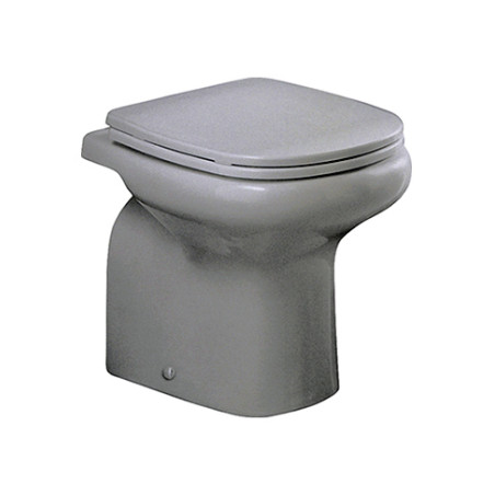 Sanitari bagno vaso wc water a terra, senza coprivaso, Orient, ceramica bianca