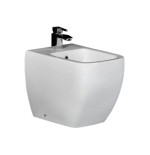 Sanitari bagno bidet filo muro a terra, Metropolitan RAK, ceramica bianca