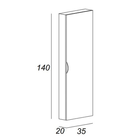 Mobile da bagno bianco opaco, 140cm, base con lavabo, specchi e colonna