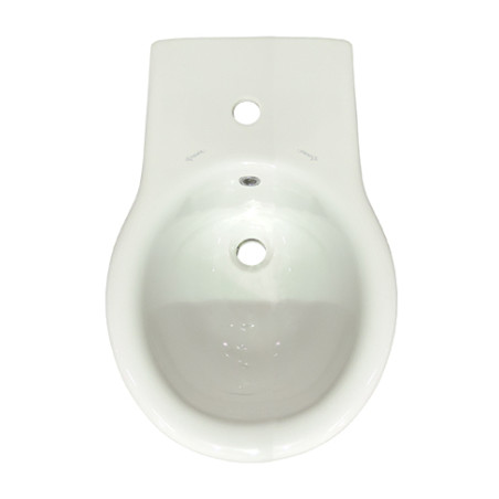 Sanitari bagno bidet filo muro a terra, Kerasan Volant, ceramica bianca