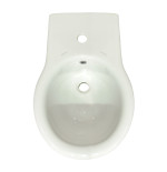 Sanitari bagno bidet filo muro a terra, Kerasan Volant, ceramica bianca