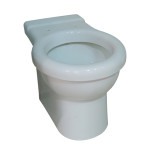 Sanitari bagno vaso wc water filo muro a terra compreso di curva tecnica, senza coprivaso , Kerasan Volant, ceramica bianca