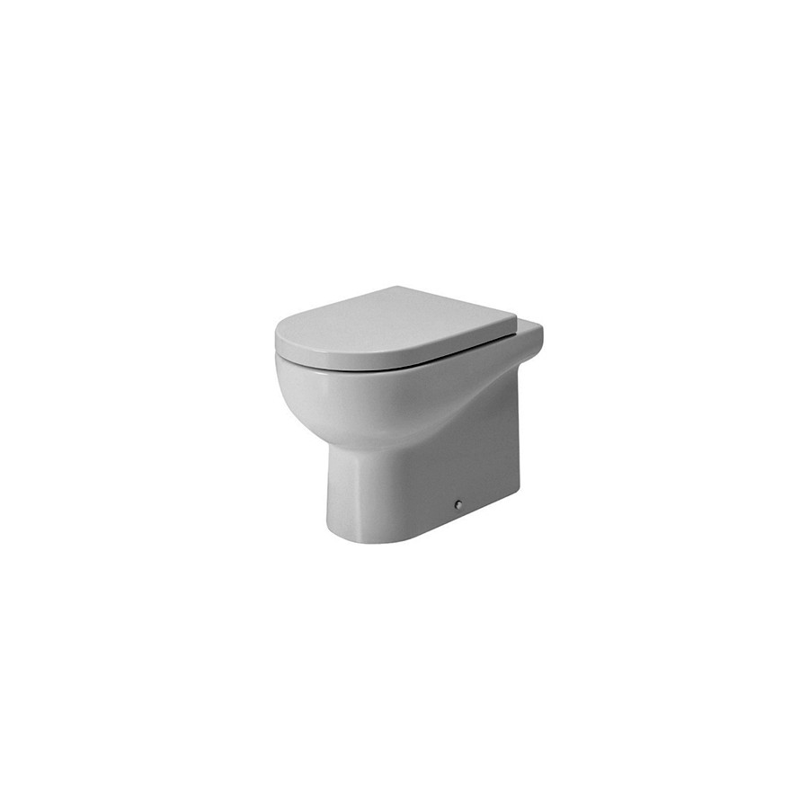 Sanitari bagno vaso wc water filo muro a terra compreso di curva tecnica, senza coprivaso, Nuvola Azzurra, ceramica bianca