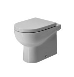 Sanitari bagno vaso wc water filo muro a terra compreso di curva tecnica, senza coprivaso, Nuvola Azzurra, ceramica bianca