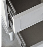 Mobile bagno sospeso Tiffany bianco opaco, cm60x2, basi, lavabi e specchi led