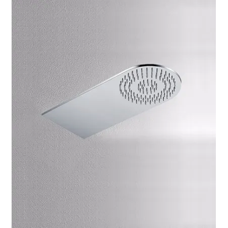 Soffione a pioggia doccia integrato extra slim, acciaio inox