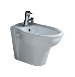 Sanitari bagno bidet sospeso, Karla Rak, ceramica bianca