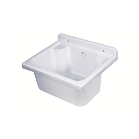 Lavatoio bucataio mini con pilozzo vasca salva spazio 42x34 completo di scarico