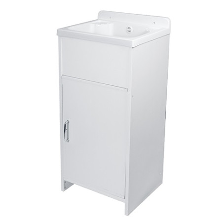 Lavatoio bucataio mini con pilozzo vasca salva spazio 42x34 completo di scarico