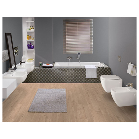 Sanitari bagno vaso wc water sospeso, senza coprivaso, Metropolitan Rak, ceramica bianca