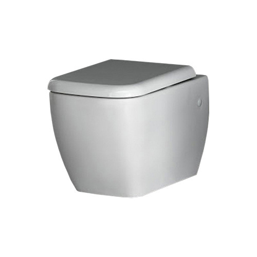 Sanitari bagno vaso wc water sospeso, senza coprivaso, Metropolitan Rak, ceramica bianca