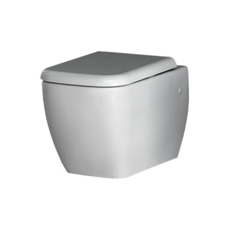 Sanitari bagno vaso wc water sospeso, senza coprivaso, Metropolitan Rak, ceramica bianca