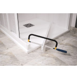 Box cabina doccia angolare scorrevole acrilico 75-70 x 90-85