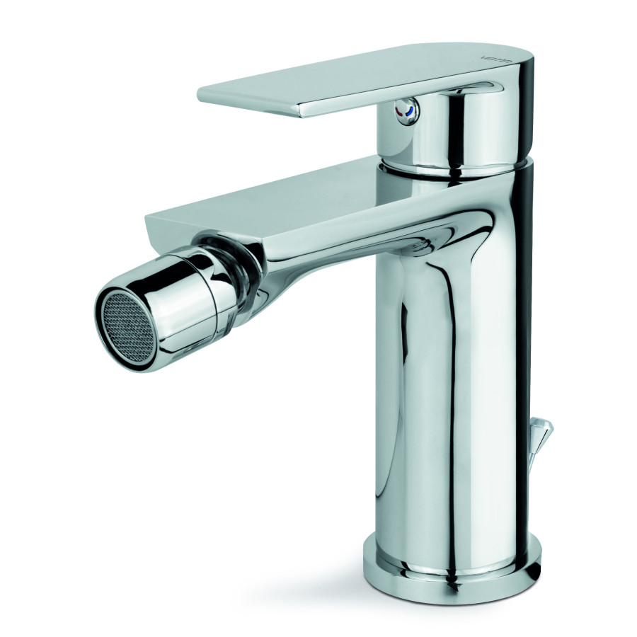 Rubinetto miscelatore monocomando bidet cromo con piletta