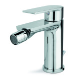 Rubinetto miscelatore monocomando bidet cromo con piletta