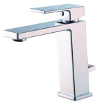 Rubinetto miscelatore monocomando lavabo cromo con piletta