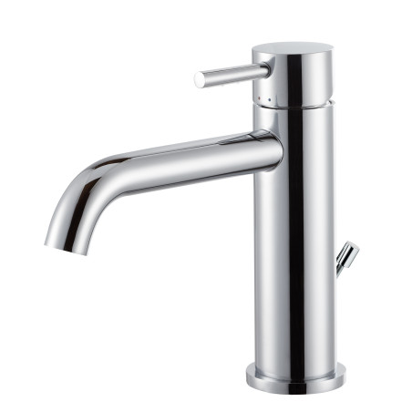 Rubinetto miscelatore monocomando lavabo cromo con piletta