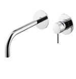 Gruppo miscelatore monocomando lavabo a parete cromo