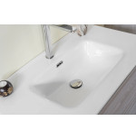 Mobile bagno sospeso color olmo cm100 con specchio e colonna