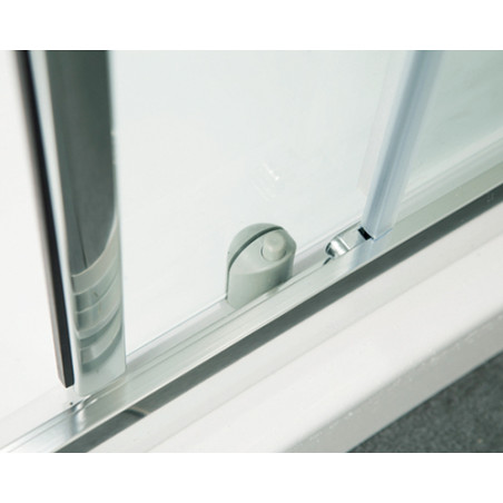 Porta doccia cm 86-90 libro 2 ante cristallo trasparente 5mm