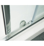 Porta doccia cm 86-90 libro 2 ante cristallo trasparente 5mm