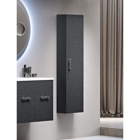 colonna bagno sospesa colore grafite cm 20 x 35 x 140