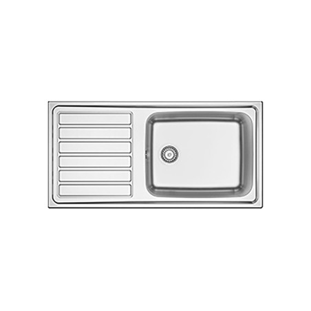 Lavello cucina incasso acciaio Inox cm 100 vasca a destra IDEA