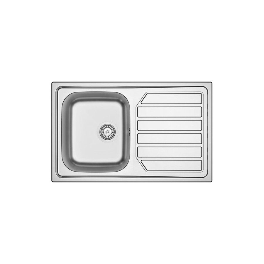 Lavello cucina incasso acciaio Inox cm 86 vasca a sinistra IDEA