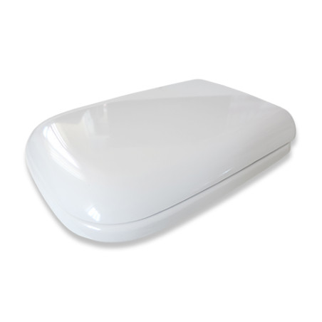 Coprivaso copriwater sedile tavoletta wc in resina termoindurente , compatibile Conca Ideal Standard, colore bianco