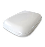 Coprivaso copriwater sedile tavoletta wc in resina termoindurente , compatibile Conca Ideal Standard, colore bianco