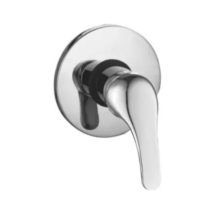 Rubinetto miscelatore monocomando doccia incasso cromo serie BLU