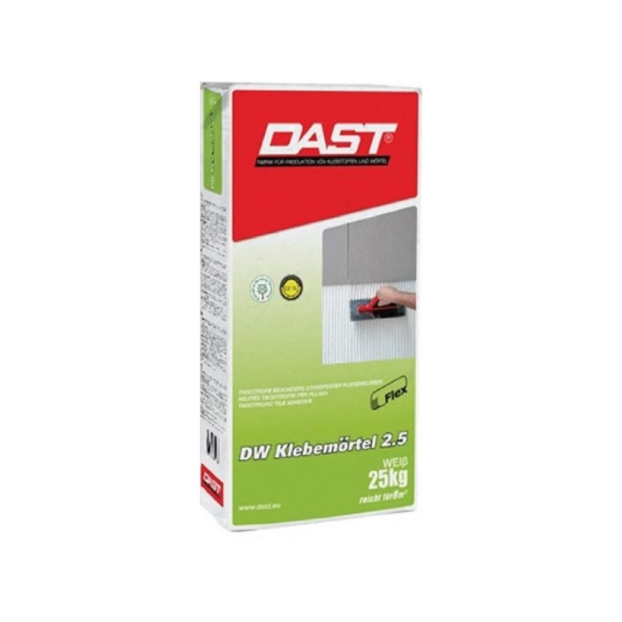 DAST Colla per piastrelle certificata C2TE confezione  25 KG