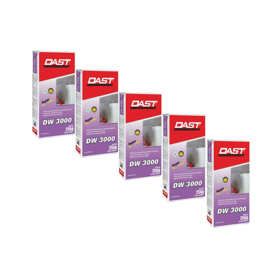 DAST colla per piastrelle certificata C2TES1 5 conf da 25 kg