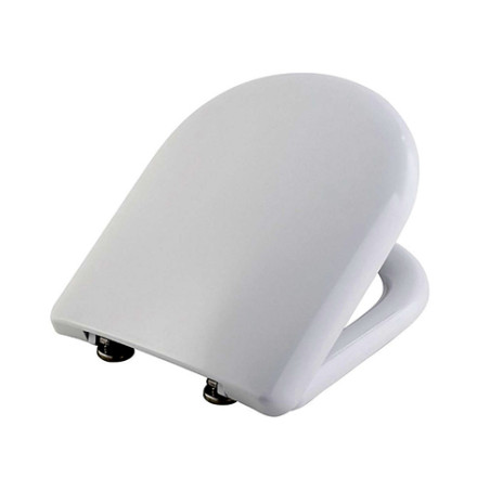 Coprivaso copriwater sedile tavoletta wc resina termoindurente avvolgente, compatibile Diana Azzurra, colore bianco