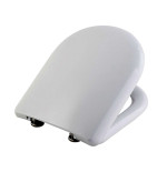 Coprivaso copriwater sedile tavoletta wc resina termoindurente avvolgente, compatibile Diana Azzurra, colore bianco