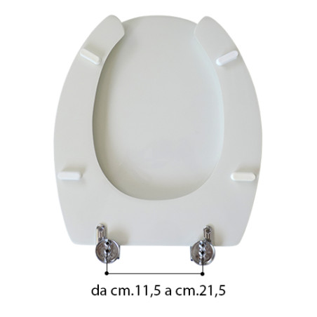 Sedile coprivaso copriwater vaso disabili bianco poliestere