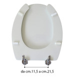 Sedile coprivaso copriwater vaso disabili bianco poliestere