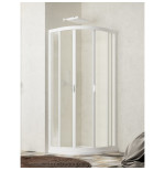 Box doccia semicircolare scorrevole acrilico 80-75 x 80-75