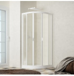 Box doccia semicircolare scorrevole acrilico 90-85 x 90-85