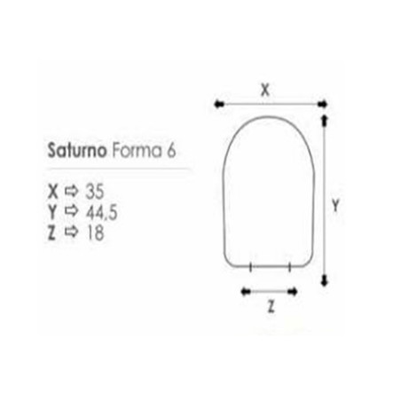 Coprivaso copriwater sedile tavoletta wc resina termoindurente avvolgente, compatibile Elios Azzurra, colore bianco