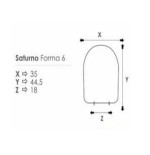 Coprivaso copriwater sedile tavoletta wc resina termoindurente avvolgente, compatibile Elios Azzurra, colore bianco
