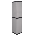 Armadietto con ripiani 1 anta per esterno in pvc 168x34x39,5