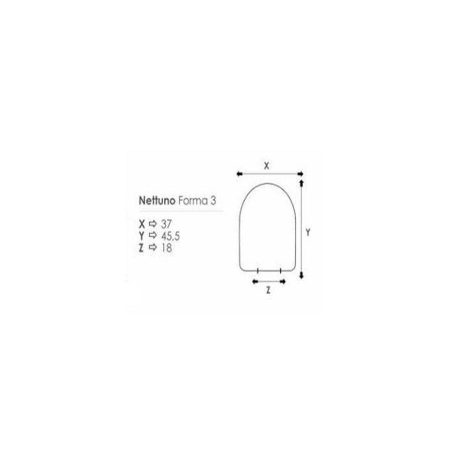 Coprivaso copriwater sedile tavoletta wc resina termoindurente avvolgente, compatibile Godia Kerasan, colore bianco