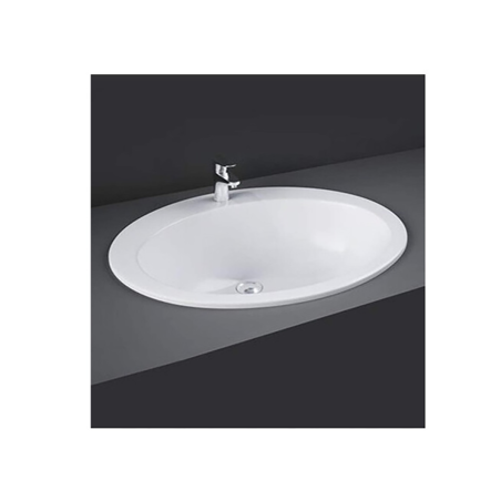 Lavabo Soprapiano Ceramica 53x43,5 Bianco 1-3 Fori RAK Italy