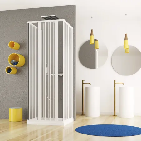 Box Doccia 3 Lati 70x170x70 Soffietto Doppia Apertura